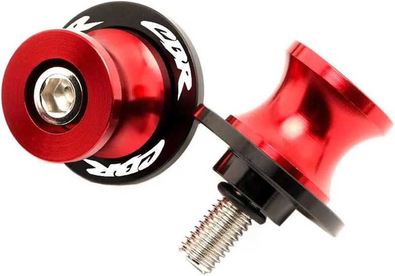 FREAXLL 2pcs M8*1.5 Motorcycle Swing Arm Sliders Spools For H-onda CBR150 CBR100f CBR1000rr CBR1100xx CBR125 CBR250 CBR400rr CBR400f CBR450sr CBR600rr CBR600f CBR900rr CBR954rr (Red) - Image 3